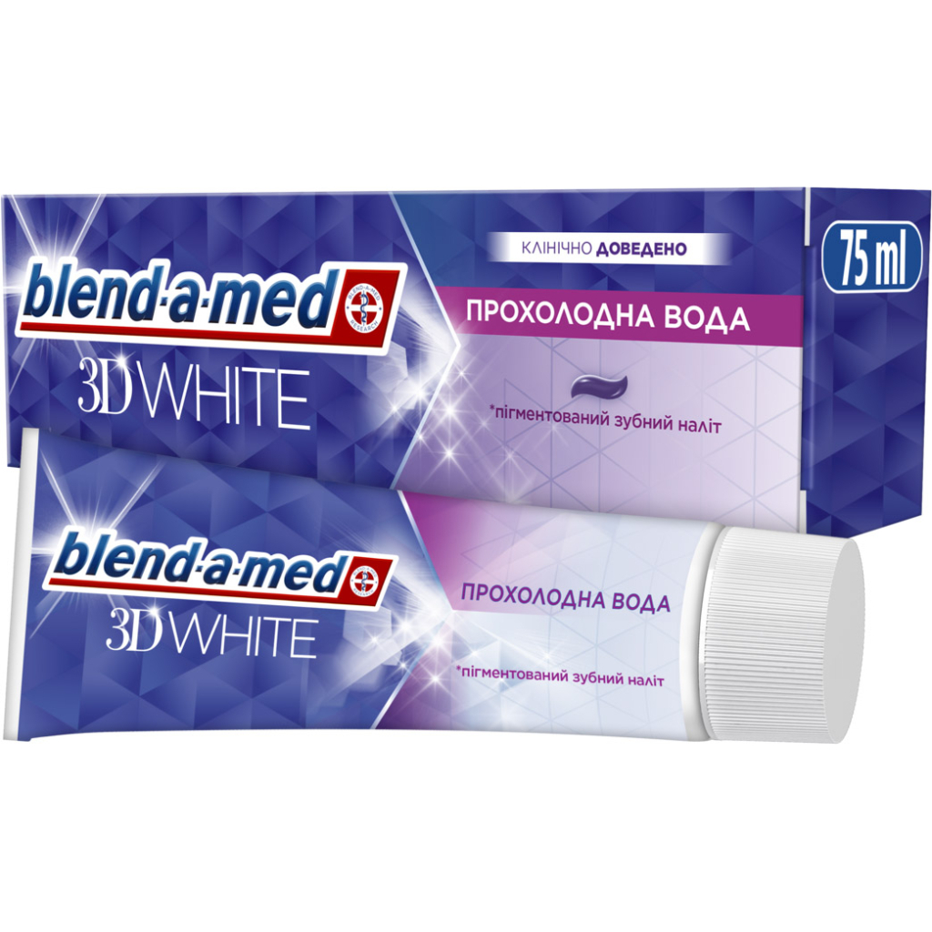 Зубна паста Blend-a-med 3D White Прохолодна вода 75 мл (8006540793138) - головне фото