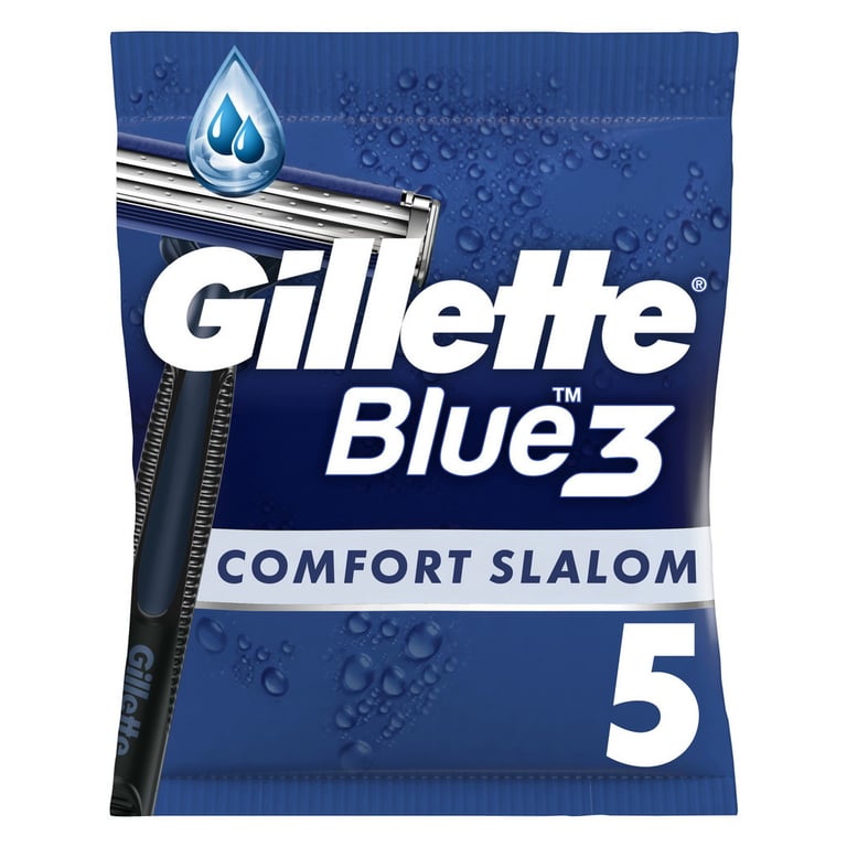 Бритва Gillette Blue 3 Comfort Slalom 5 шт. (8006540808689) - фото 1