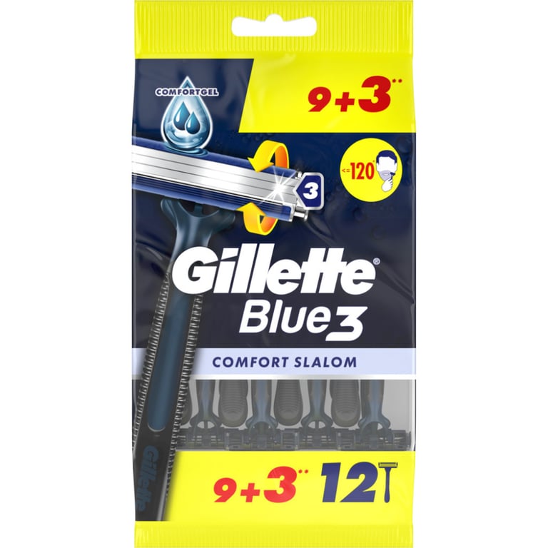 Бритва Gillette Blue 3 Comfort Slalom 12 шт. (8006540808771) - фото 2