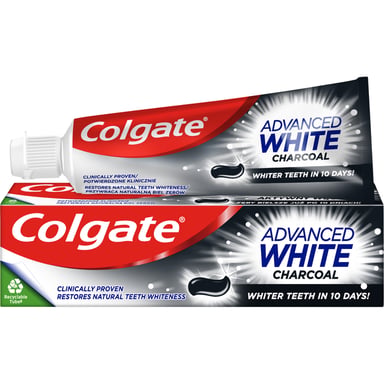 Зубна паста Colgate Advanced White Charcoal Відбілювальна з вугіллям 75 мл (8718951253827) - фото 1