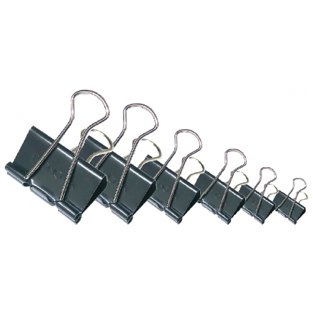 Біндер металевий Economix 19 мм 12 шт (E41004) - фото 2 Біндер металевий Economix 19 мм 12 шт (E41004) - фото 2