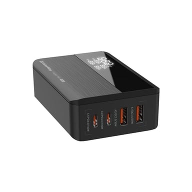 Зарядний пристрій ColorWay Power Delivery GaN (2USB-A + 2USB TYPE-C) (100W) black (CW-CHS041PD-BK) - фото 1