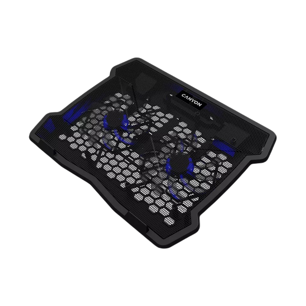 Підставка до ноутбука Canyon NS03, 10-15.6 laptop, dual-fan with 2x2.0 USB hub (CNE-HNS03) - фото 2 Підставка до ноутбука Canyon NS03, 10-15.6 laptop, dual-fan with 2x2.0 USB hub (CNE-HNS03) - фото 2