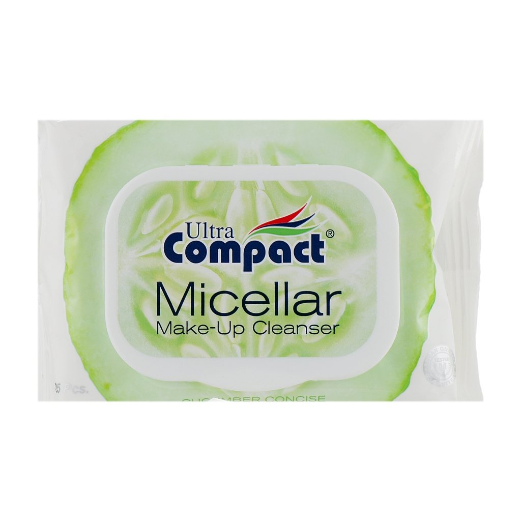 Вологі серветки Ultra Compact З міцелярною водою для зняття макіяжу 25 шт. (8697420535728) Вологі серветки Ultra Compact З міцелярною водою для зняття макіяжу 25 шт. (8697420535728)