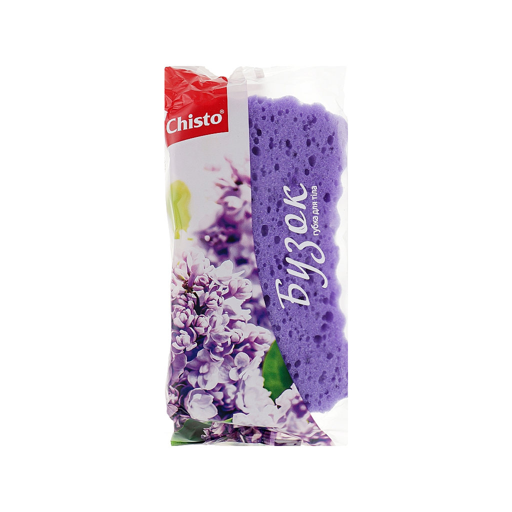 Губка для купання Chisto Поролонова Бузок (4820164150467) - фото 1