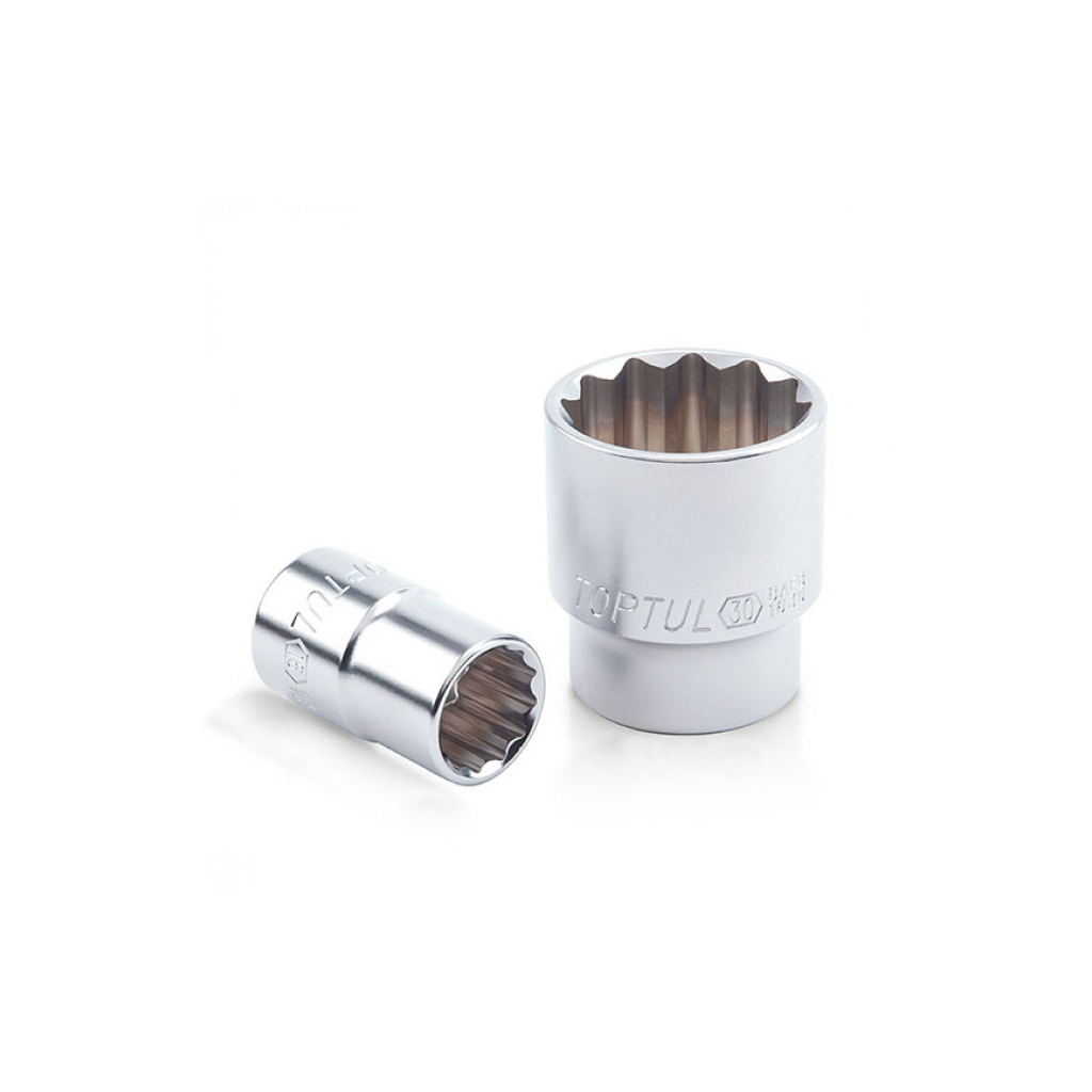 Головка торцева Toptul 18 мм 1/2" 12-гранна (BAEB1618) - фото 1 Головка торцева Toptul 18 мм 1/2" 12-гранна (BAEB1618) - фото 1