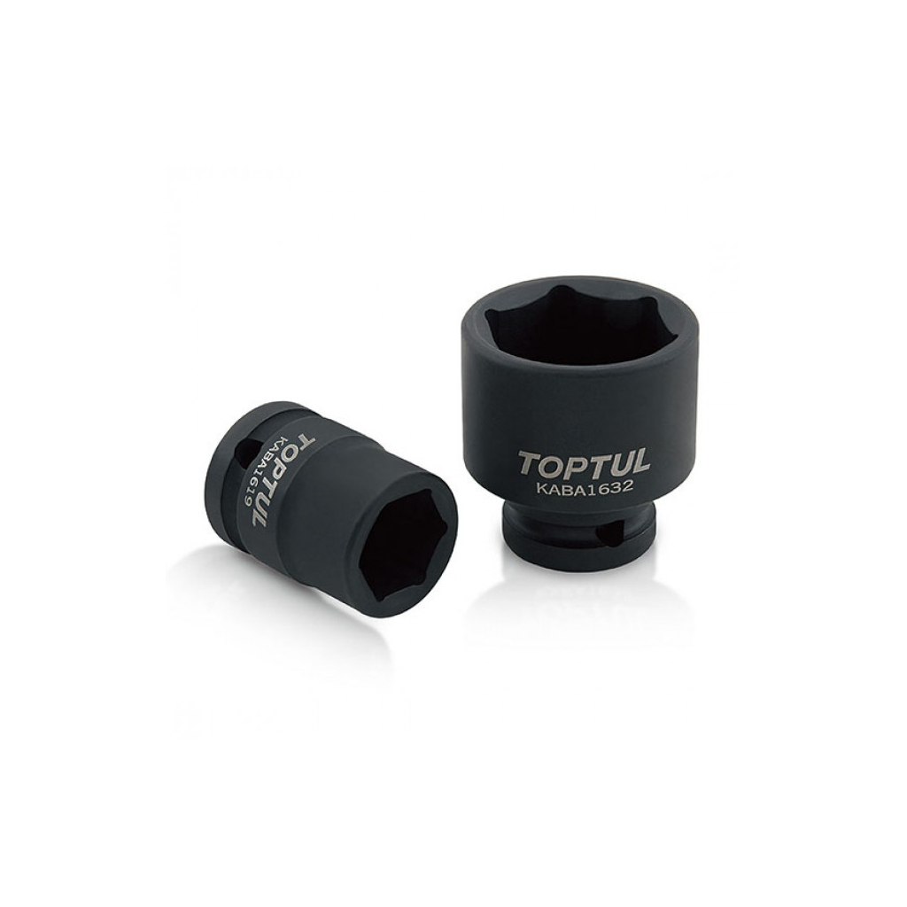 Торцева головка Toptul 27 мм 1/2" ударна (KABA1627) - фото 1 Торцева головка Toptul 27 мм 1/2" ударна (KABA1627) - фото 1