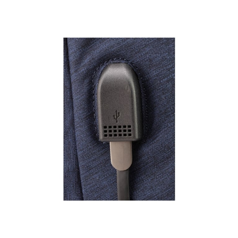 Рюкзак шкільний Optima 18.5" USB Anti-Theft унісекс 0.7 кг 16-25 л Синій (O96917-02) - фото 8