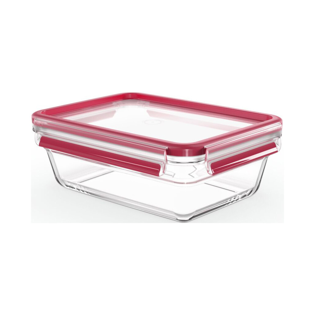 Харчовий контейнер Tefal Masterseal Glass Red 1.3 л (N1041010) - фото 2 Харчовий контейнер Tefal Masterseal Glass Red 1.3 л (N1041010) - фото 2