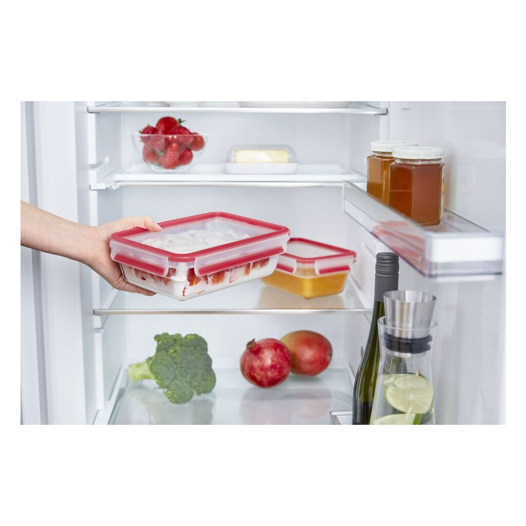 Харчовий контейнер Tefal Masterseal Glass Red 1.3 л (N1041010) - фото 7 Харчовий контейнер Tefal Masterseal Glass Red 1.3 л (N1041010) - фото 7