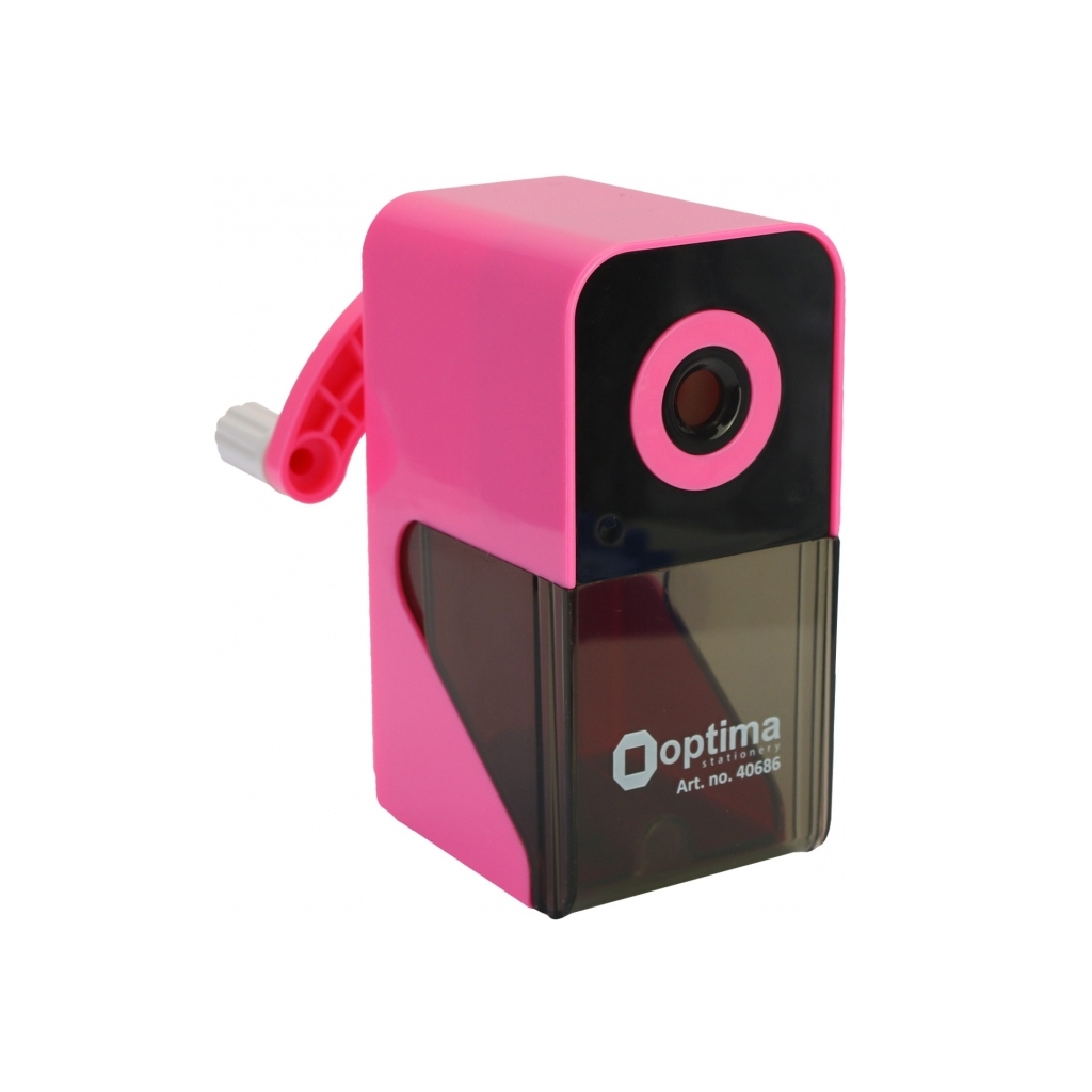 Точилка Optima Механічна для олівця з автоматичною подачею, рожева (O40686) - фото 1