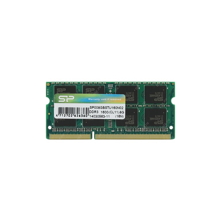 Модуль пам’яті для ноутбука SoDIMM DDR3 8GB 1600 MHz Silicon Power (SP008GBSTU160N02)