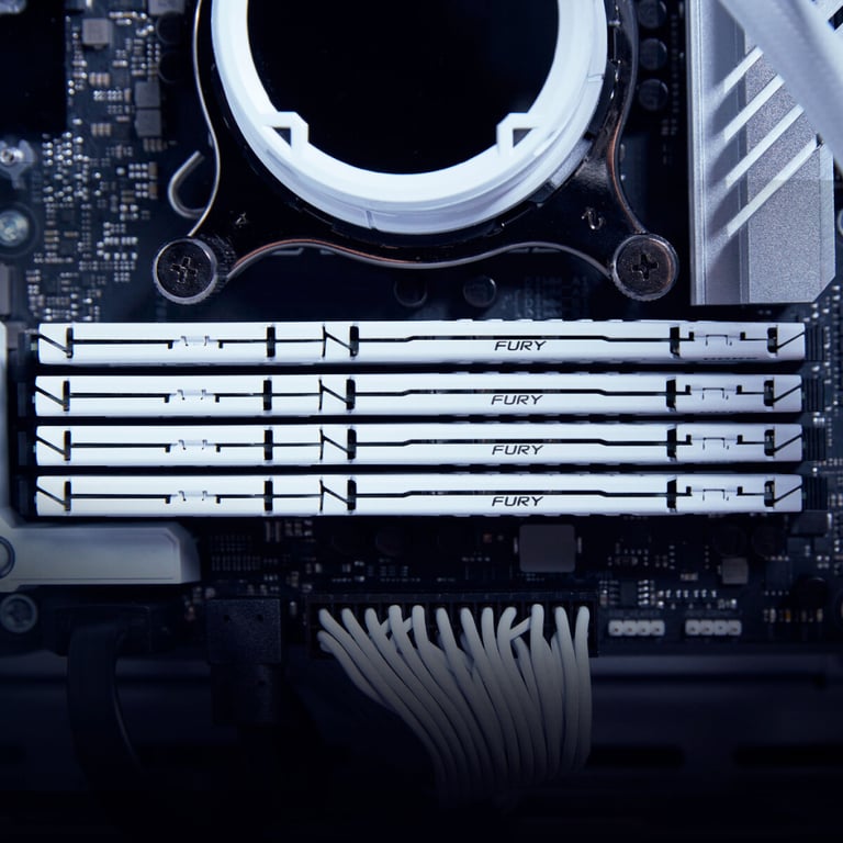 Модуль пам'яті для комп'ютера DDR5 32GB 6000 MHz Beast EXPO White Kingston Fury (ex.HyperX) (KF560C36BWE-32) - фото 5