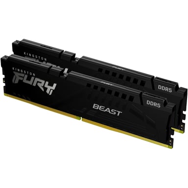 Модуль пам'яті для комп'ютера DDR5 64GB (2x32GB) 6000 MHz Beast Black EXPO Kingston Fury (ex.HyperX) (KF560C36BBEK2-64) - фото 1