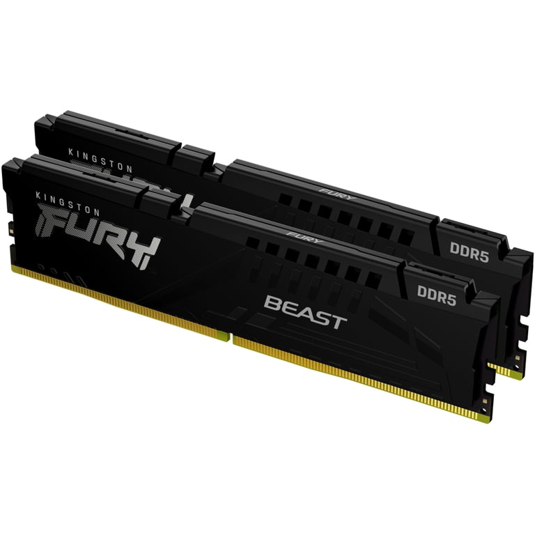 Модуль пам'яті для комп'ютера DDR5 64GB (2x32GB) 6000 MHz Beast Black EXPO Kingston Fury (ex.HyperX) (KF560C36BBEK2-64) - фото 1