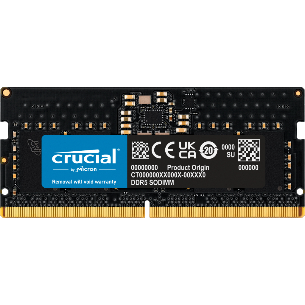 Модуль пам'яті для ноутбука SoDIMM DDR5 16GB 5600 MHz Micron (CT16G56C46S5) - фото 1