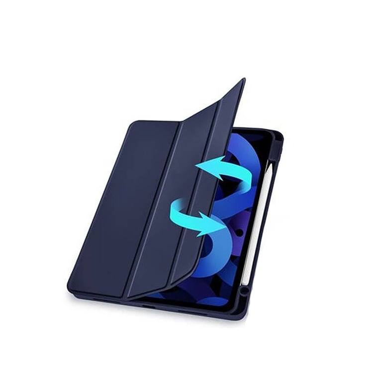 Чохол до планшета BeCover Tri Fold Soft TPU mount Apple Pencil Apple iPad Air 5 (2022) 10.9" Deep Blue (708454) - фото 5
