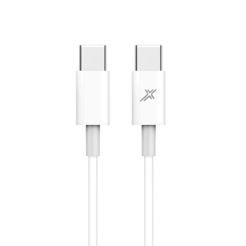 Дата кабель USB-C to USB-C 1.0m 20W CC-03W White Grand-X (CC-03W)