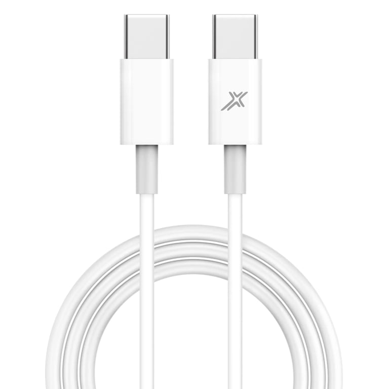 Дата кабель USB-C to USB-C 1.0m 20W CC-03W White Grand-X (CC-03W) - фото 2