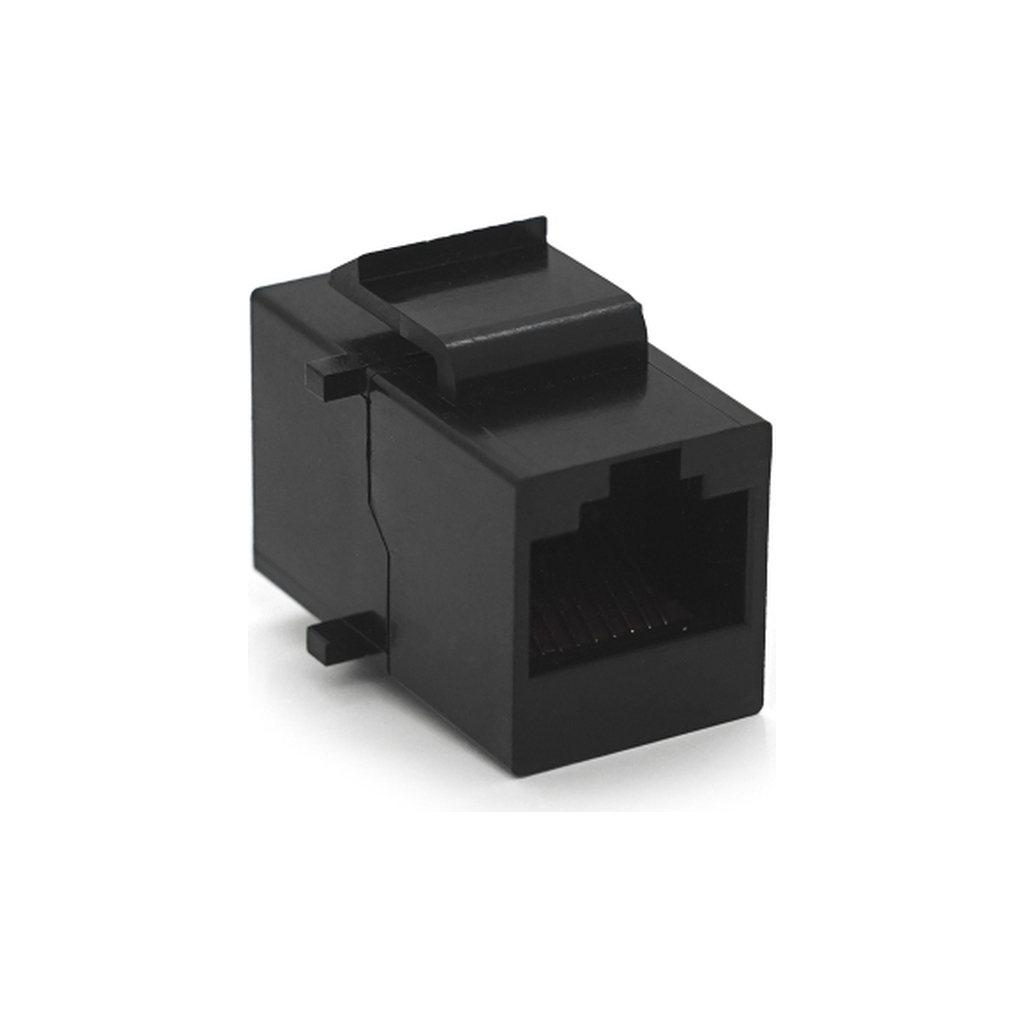 Модуль Keystone прохідний в рамку 1+1 RJ45 кат.5E UTP, Black Voltronic (30343) - фото 2 Модуль Keystone прохідний в рамку 1+1 RJ45 кат.5E UTP, Black Voltronic (30343) - фото 2