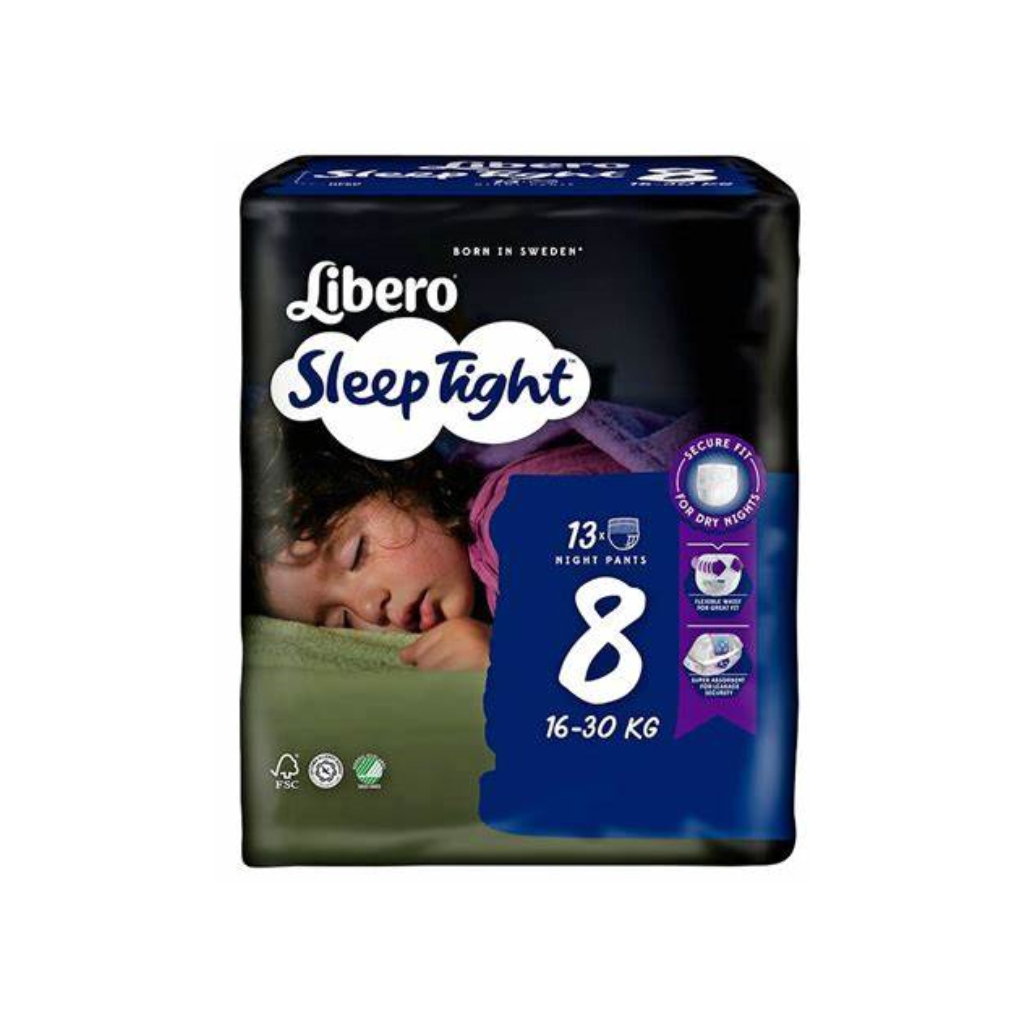 Підгузки Libero Sleep Tight Розмір 8 (16-30 кг) 13 шт (7322541193854) - фото 1 Підгузки Libero Sleep Tight Розмір 8 (16-30 кг) 13 шт (7322541193854) - фото 1