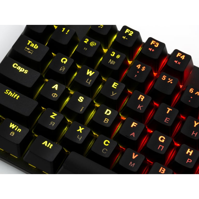 Клавіатура Vinga KBGM-101 LED Red Switch USB Black (KBGM-101 Black) - фото 9