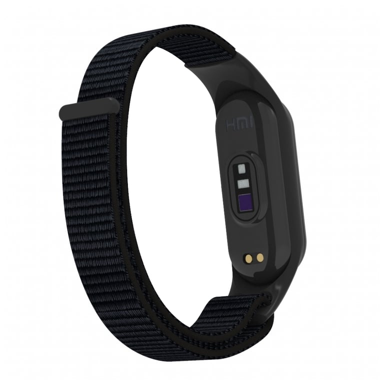 Ремінець до фітнес браслета Armorstandart нейлоновий для Xiaomi Mi Band 7/6/5/4 Black (ARM67839) - фото 2