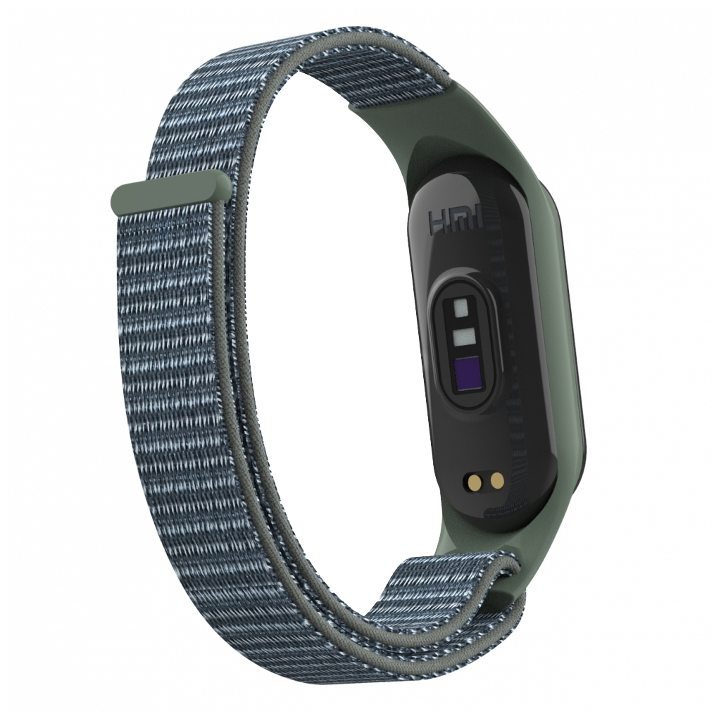 Ремінець до фітнес браслета Armorstandart нейлоновий для Xiaomi Mi Band 7/6/5/4 Military Green (ARM67845) - фото 2 Ремінець до фітнес браслета Armorstandart нейлоновий для Xiaomi Mi Band 7/6/5/4 Military Green (ARM67845) - фото 2