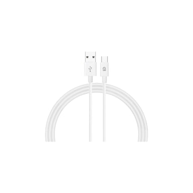Дата кабель USB 2.0 AM to USB-C 1.2m AMD718L white Armorstandart (ARM64298) - фото 1