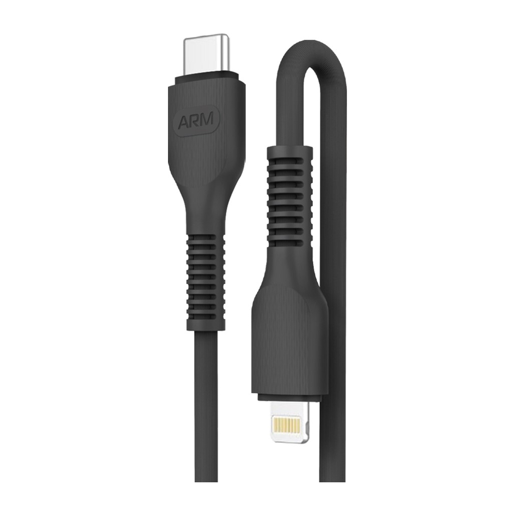 Дата кабель USB-C to Lightning 1.0m AR88 3A Black Armorstandart (ARM65287) - фото 1