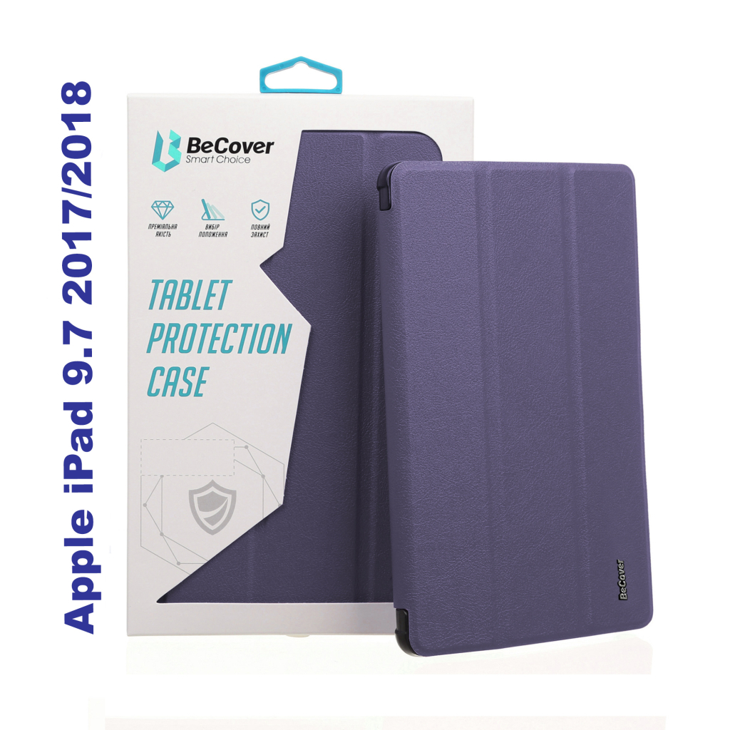 Чохол до планшета BeCover Tri Fold Soft TPU Silicone Apple iPad 9.7 2017/2018 A1822/A1823/A1893/A1954 Purple (706880) Чохол до планшета BeCover Tri Fold Soft TPU Silicone Apple iPad 9.7 2017/2018 A1822/A1823/A1893/A1954 Purple (706880)