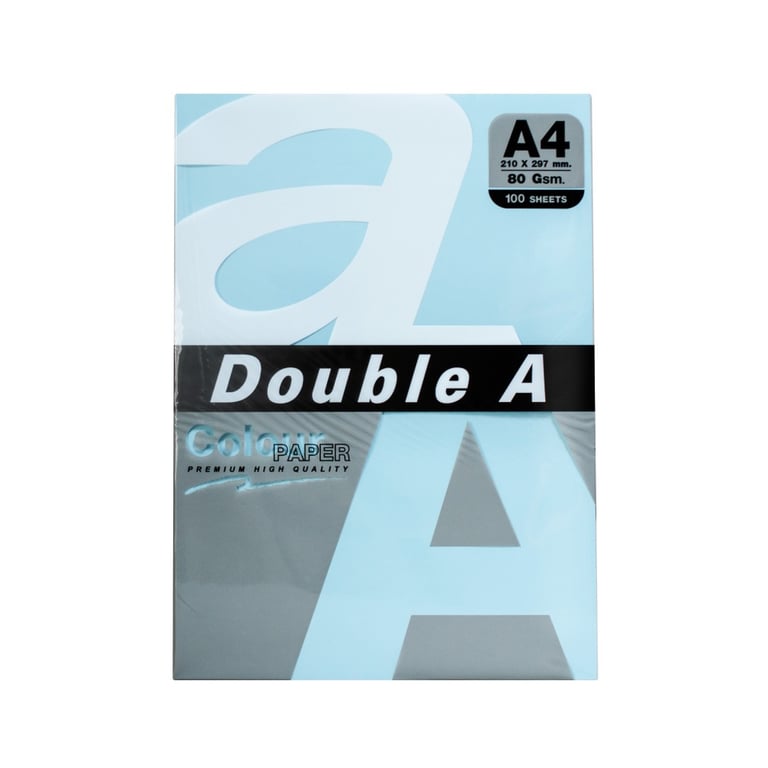 Папір DoubleA А4, 80 г/м2, 100 арк, 5 colors, Rainbow3 Pastel (151308) - фото 1