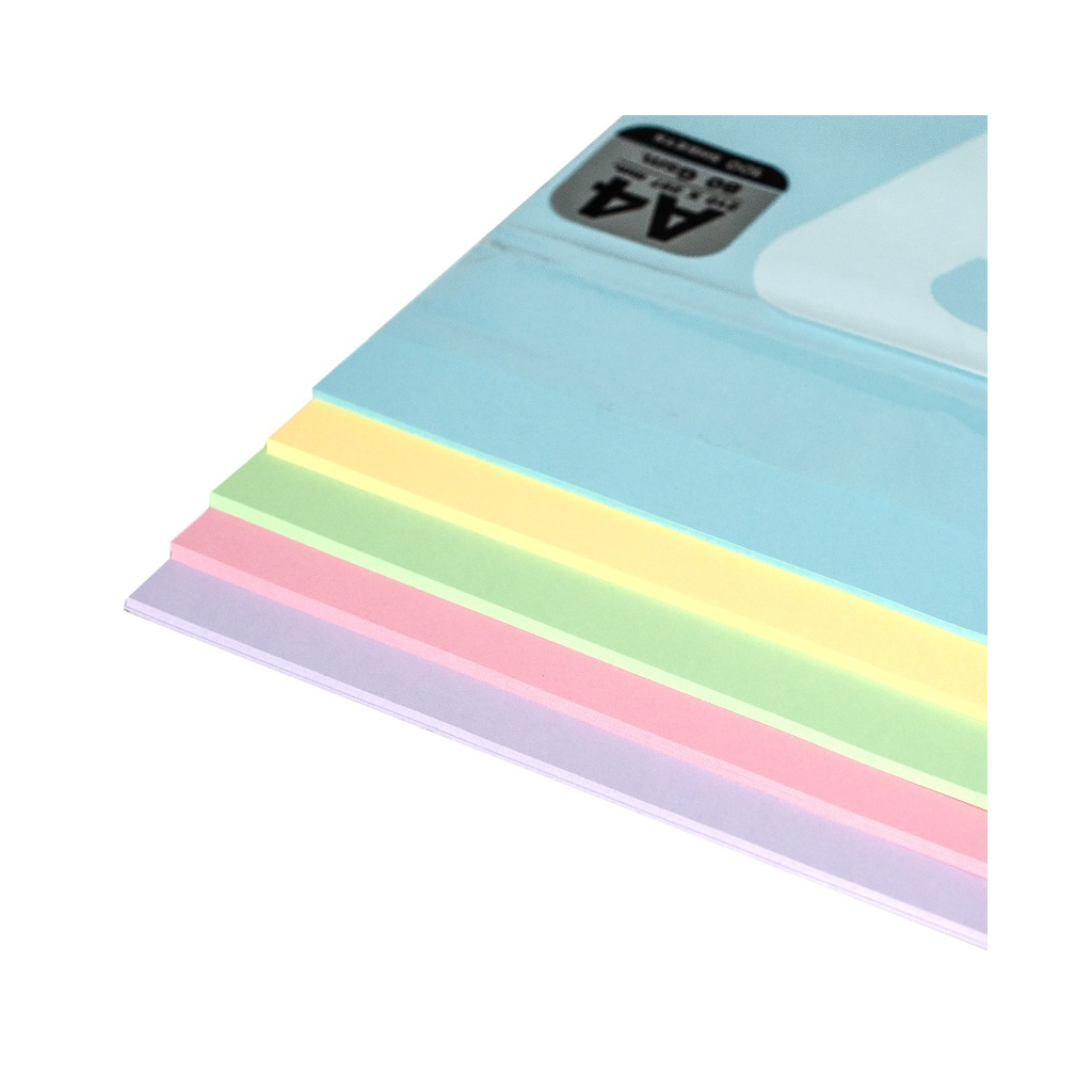 Папір DoubleA А4, 80 г/м2, 100 арк, 5 colors, Rainbow3 Pastel (151308) - фото 2 Папір DoubleA А4, 80 г/м2, 100 арк, 5 colors, Rainbow3 Pastel (151308) - фото 2