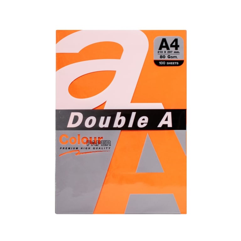 Папір DoubleA А4, 80 г/м2, 100 арк, 5 colors, Rainbow5 Brigh (151307) - фото 1