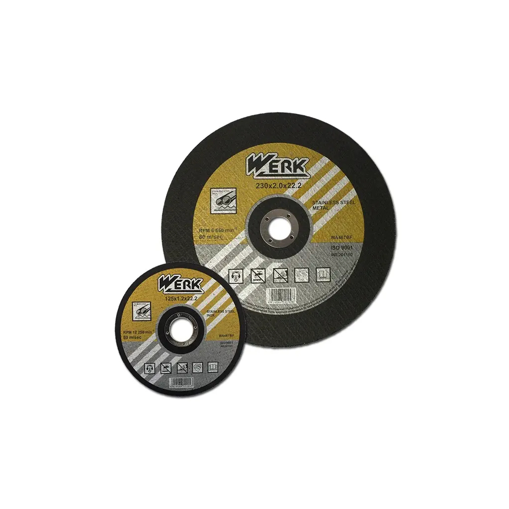 Круг відрізний Werk по металу 230х2,5х22,23мм (34013) Круг відрізний Werk по металу 230х2,5х22,23мм (34013)