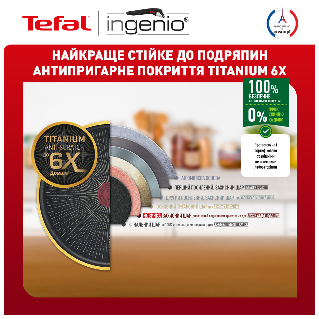 Набір сковорідок Tefal Ingenio Unlimited (L7638942) - фото 10 Набір сковорідок Tefal Ingenio Unlimited (L7638942) - фото 10