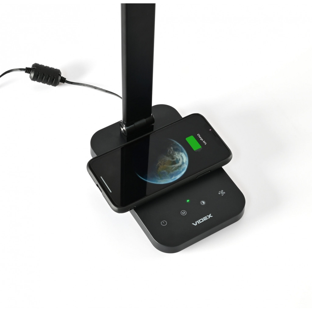 Настільна лампа Videx LED з бездротовою зарядкою 18W 1800-6500K (VL-TF17B) - фото 7 Настільна лампа Videx LED з бездротовою зарядкою 18W 1800-6500K (VL-TF17B) - фото 7