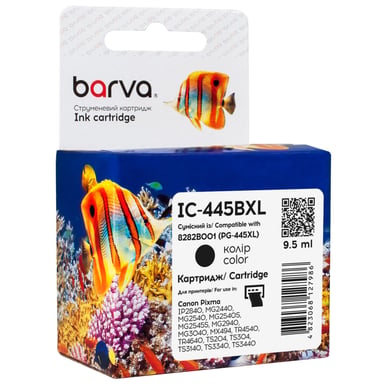 Картридж Barva Canon PG-445 XL black/8282B001, 10 мл (IC-445BXL) - фото 1