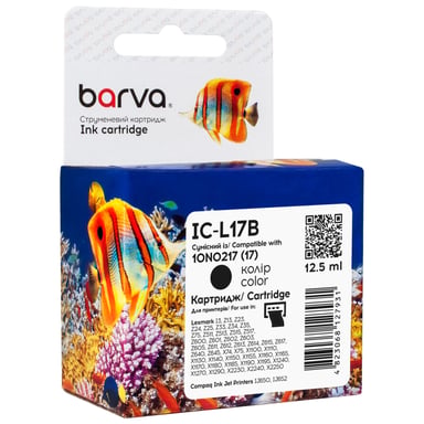 Картридж Barva Lexmark 17 black/10N0217, 7.5 мл (IC-L17B) - фото 1