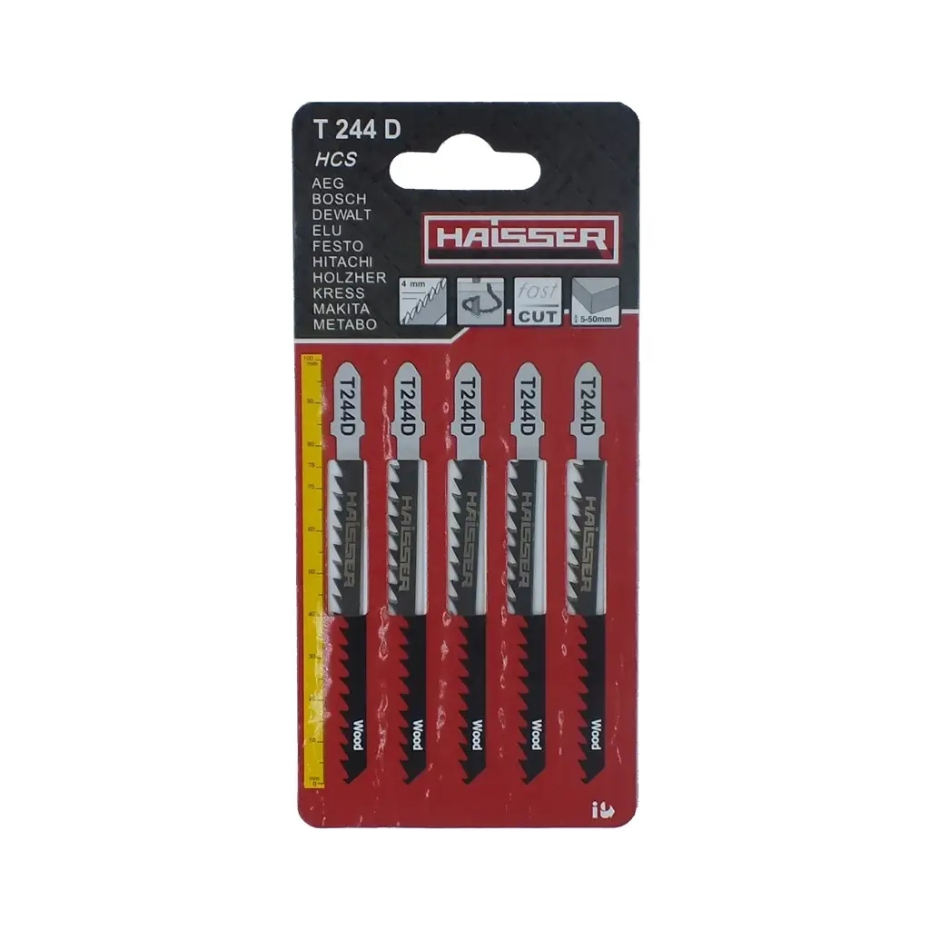 Полотно HAISSER пиляльне - T244D, 75мм, н-р 5шт (16574) Полотно HAISSER пиляльне - T244D, 75мм, н-р 5шт (16574)