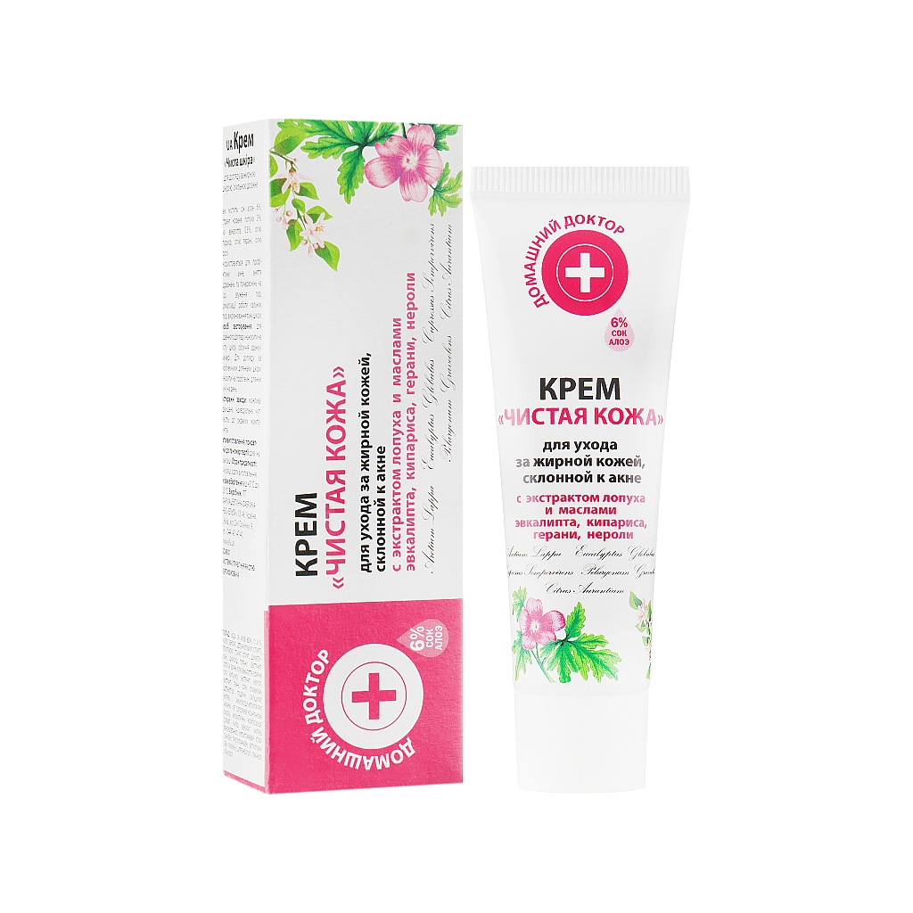 Крем для обличчя Домашній Доктор Чиста шкіра 30 мл (4823015929281) - фото 1