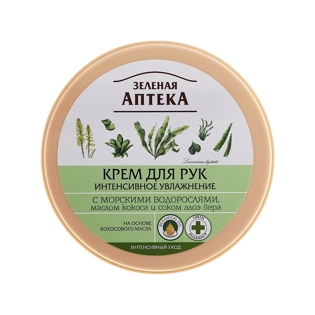 Крем для рук Зелена Аптека Інтенсивне зволоження з морськими водоростями 300 мл (4823015914706) Крем для рук Зелена Аптека Інтенсивне зволоження з морськими водоростями 300 мл (4823015914706)
