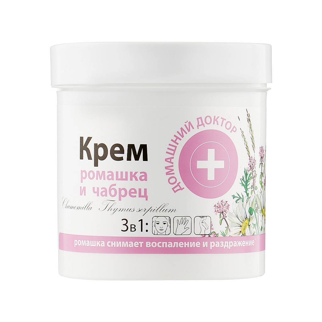 Крем для тіла Домашній Доктор З ромашкою і чебрецем 250 мл (4823015924545) - фото 1 Крем для тіла Домашній Доктор З ромашкою і чебрецем 250 мл (4823015924545) - фото 1