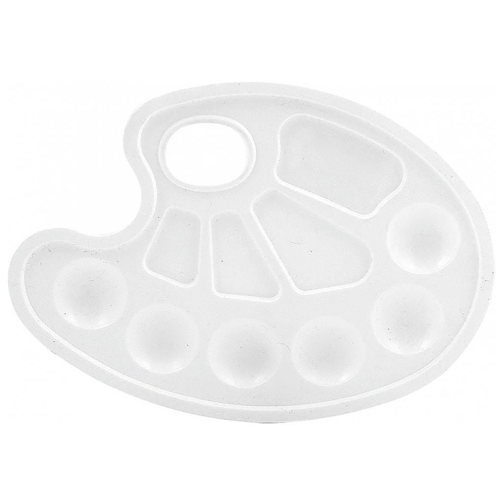 Палітра для малювання Economix овальна білий (E81185) - фото 1