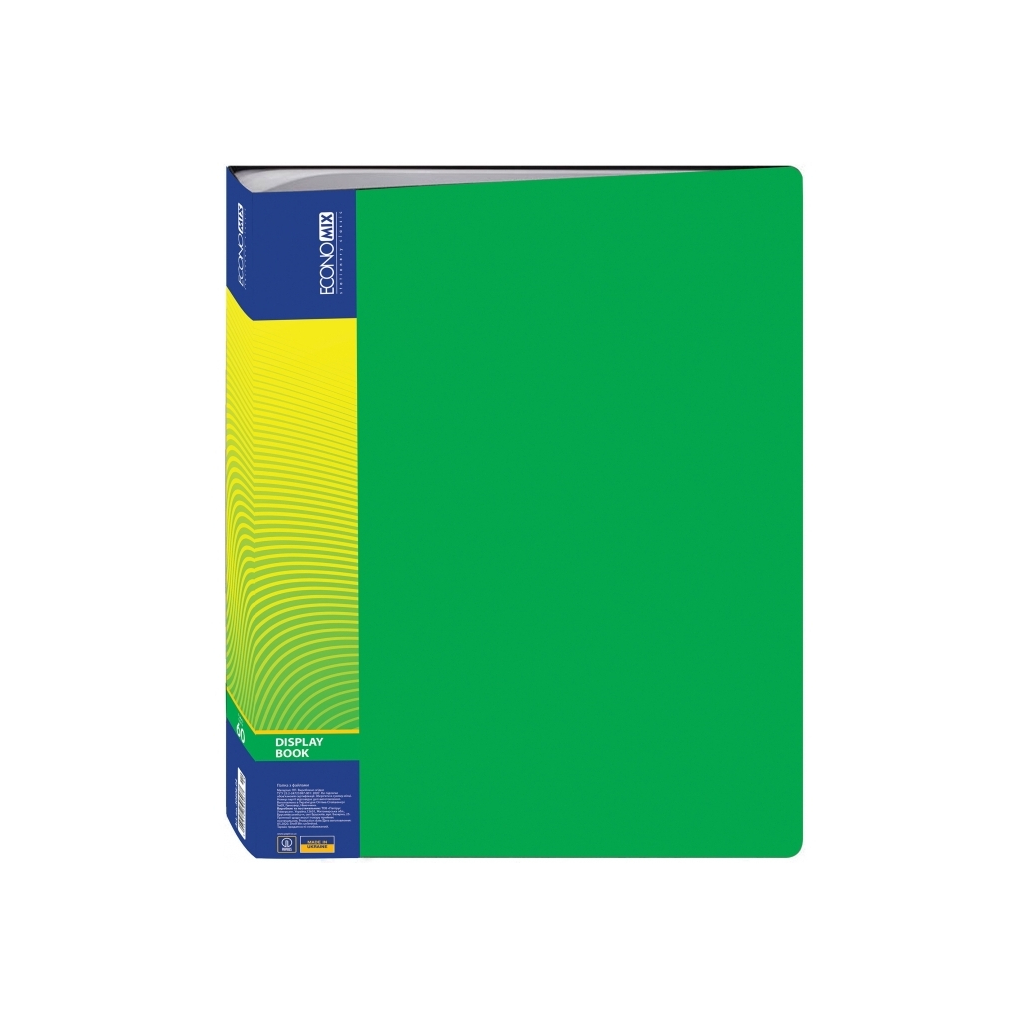 Папка з файлами Economix А4 з 60 файлами, зелена (E30606-04) - фото 1 Папка з файлами Economix А4 з 60 файлами, зелена (E30606-04) - фото 1