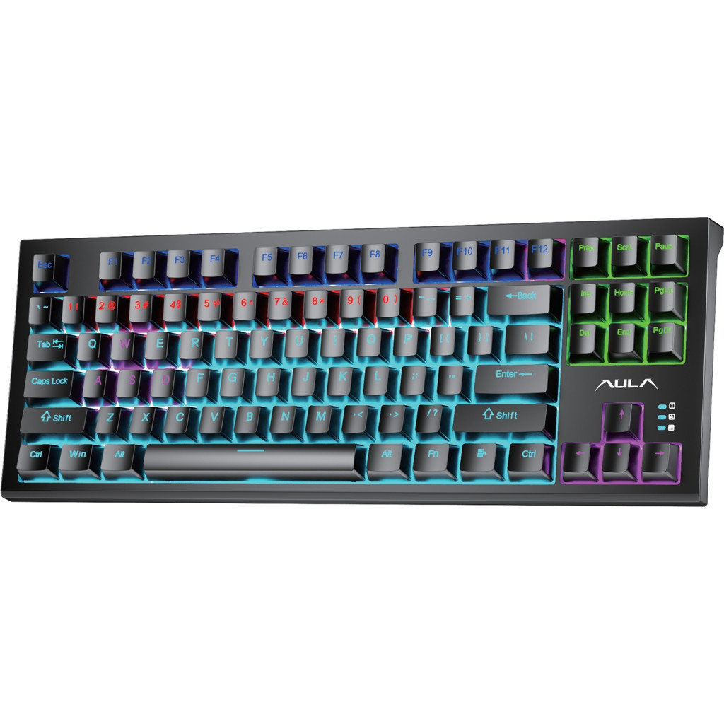 Клавіатура Aula F3032 Keycaps Plus 21 Dark Yellow Keys KRGD Red USB UA Black (6948391204673) - фото 1 Клавіатура Aula F3032 Keycaps Plus 21 Dark Yellow Keys KRGD Red USB UA Black (6948391204673) - фото 1