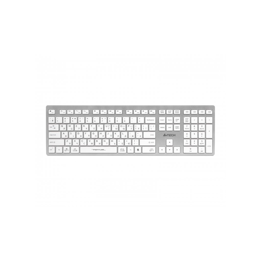 Клавіатура A4Tech FBX50C USB/Bluetooth White (4711421972772) - фото 1 Клавіатура A4Tech FBX50C USB/Bluetooth White (4711421972772) - фото 1