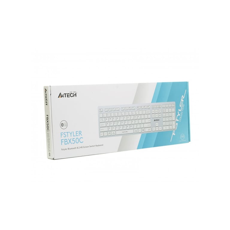 Клавіатура A4Tech FBX50C USB/Bluetooth White (4711421972772) - фото 8