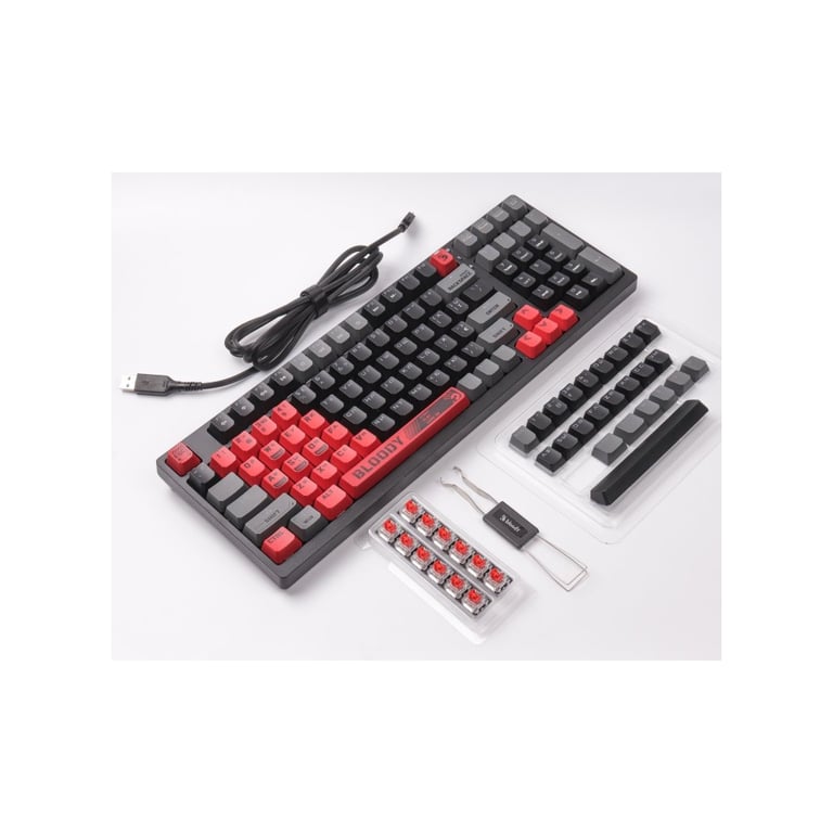 Клавіатура A4Tech Bloody S98 RGB BLMS Red Switch USB Sports Red (4711421000390) - фото 8