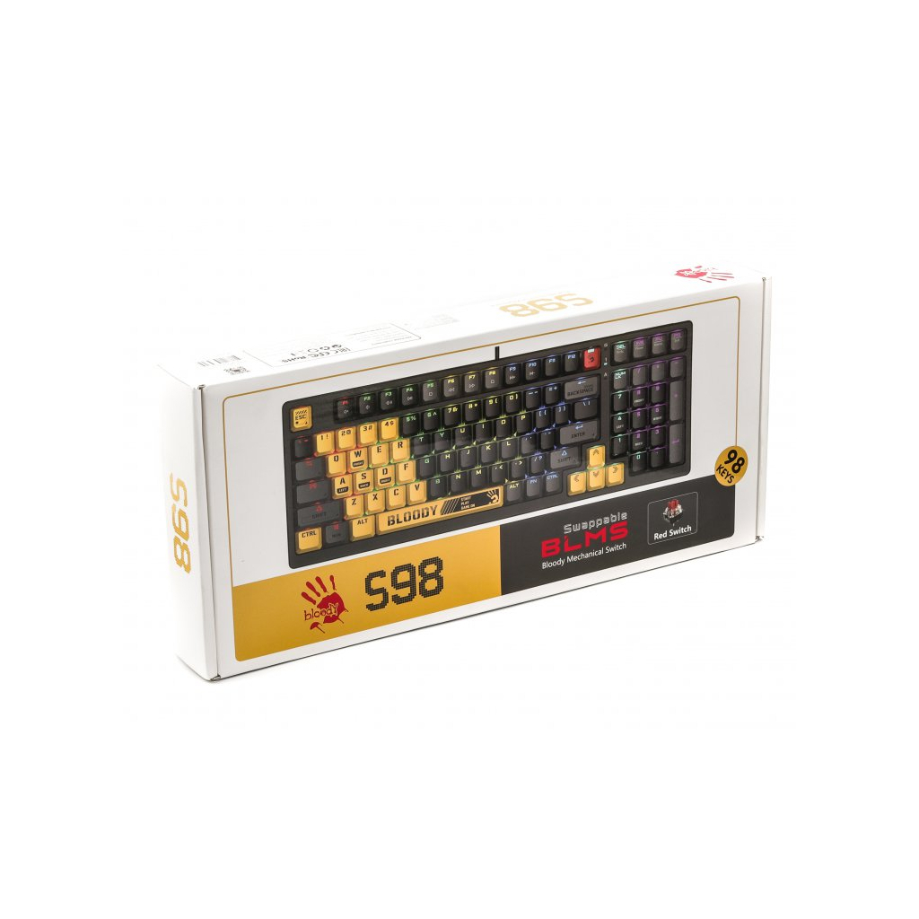 Клавіатура A4Tech Bloody S98 RGB BLMS Red Switch USB Sports Lime (4711421000406) - фото 10 Клавіатура A4Tech Bloody S98 RGB BLMS Red Switch USB Sports Lime (4711421000406) - фото 10